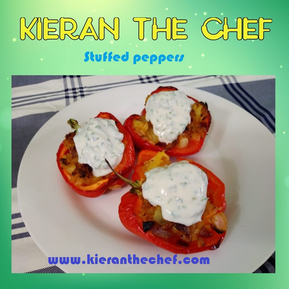 Stuffed peppers with spicy potatoes